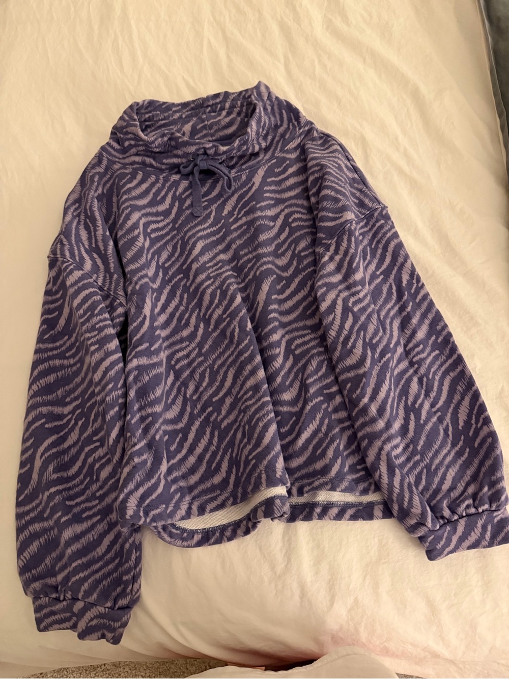 Anthropologie Zebra Mockneck